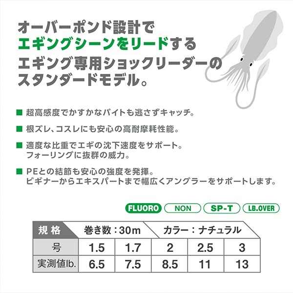 アバニ エギング ショックリーダー フロロカーボン